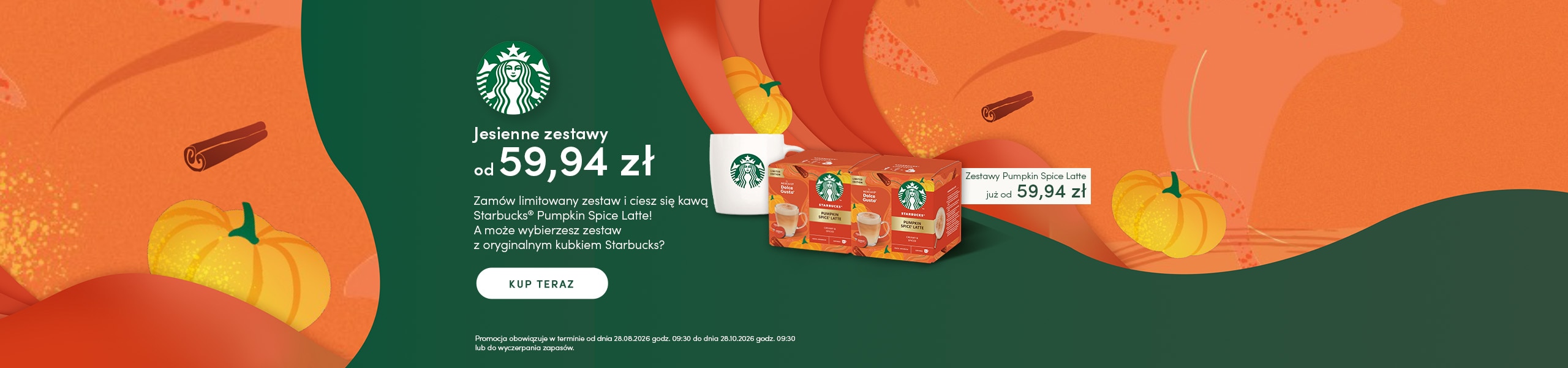 Zestawy Pumpkin Spice Latte banner