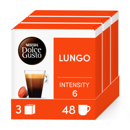 Pack of 48 LUNGO x3 NESCAF&radic;&acirc;&not;&AElig; Dolce Gusto&not;&AElig; coffee pods