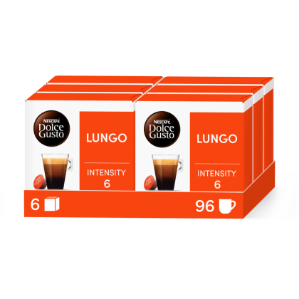 Pack of 96 LUNGO x6 NESCAF&radic;&acirc;&not;&AElig; Dolce Gusto&not;&AElig; coffee pods