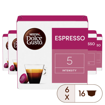 Pack of 96 Espresso X6 NESCAF√â¬Æ Dolce Gusto¬Æ coffee pods
