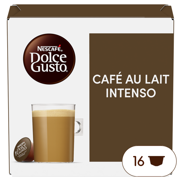 Pack of 16 CAFE AU LAIT INTENSO NESCAF√â¬Æ Dolce Gusto¬Æ coffee pods