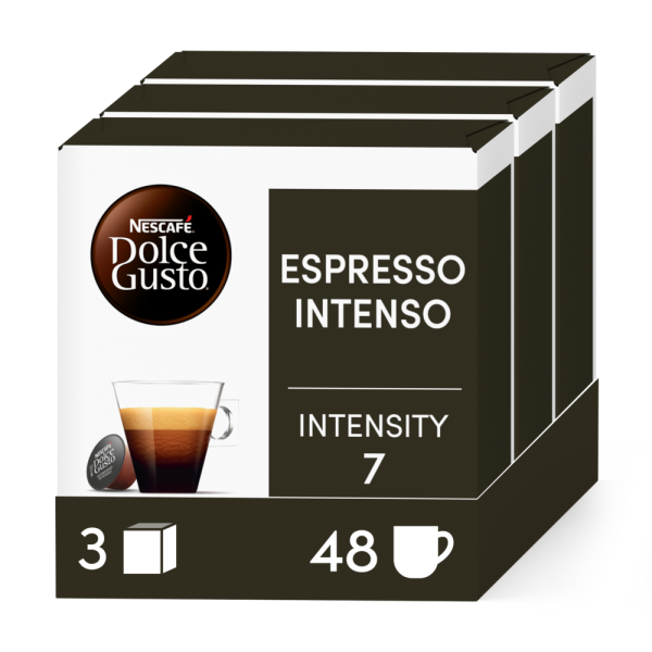 Pack of 48 ESPRESSO INTENSO x3 NESCAF√â¬Æ Dolce Gusto¬Æ coffee pods
