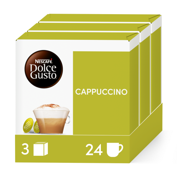 Pack of 48 CAPPUCCINO x3 NESCAF√â¬Æ Dolce Gusto¬Æ coffee pods
