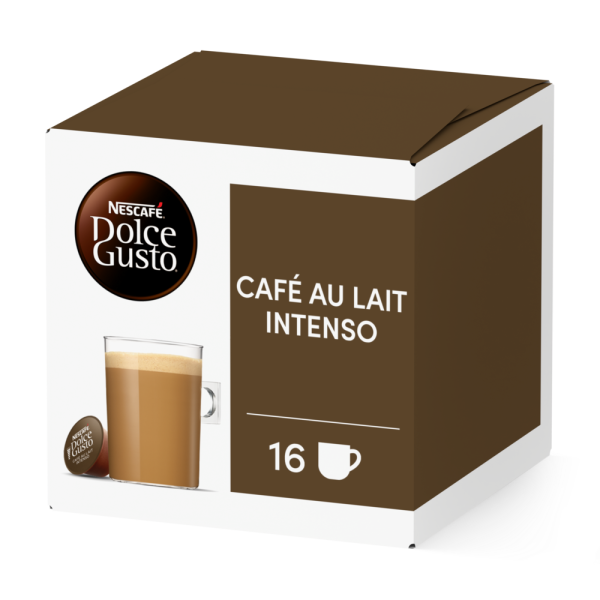 Pack of 16 CAFE AU LAIT INTENSO NESCAF√â¬Æ Dolce Gusto¬Æ coffee pods