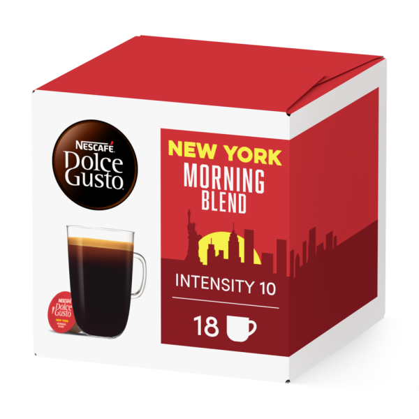 Pack of 18 NEW YORK MORNING BLEND NESCAF√â¬Æ Dolce Gusto¬Æ coffee pods