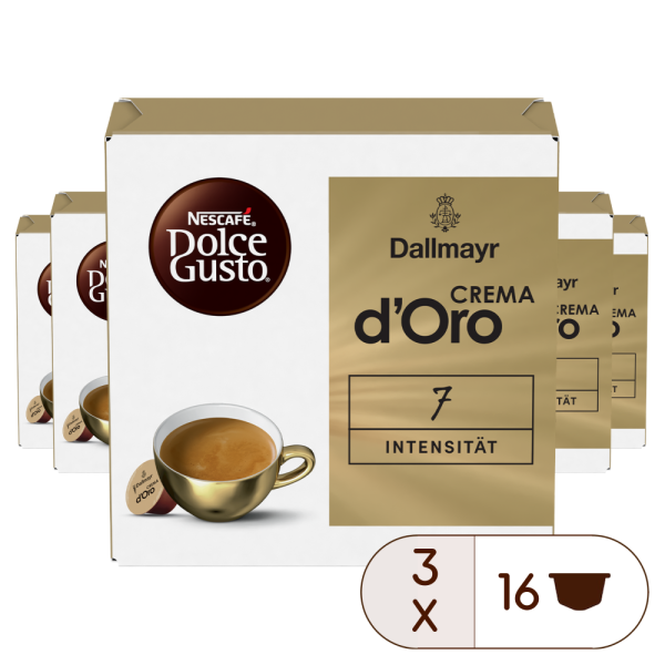 Pack of 48 Dallmayr Crema d'Oro NESCAFÉ® Dolce Gusto® x3 NESCAF√â¬Æ Dolce Gusto¬Æ coffee pods