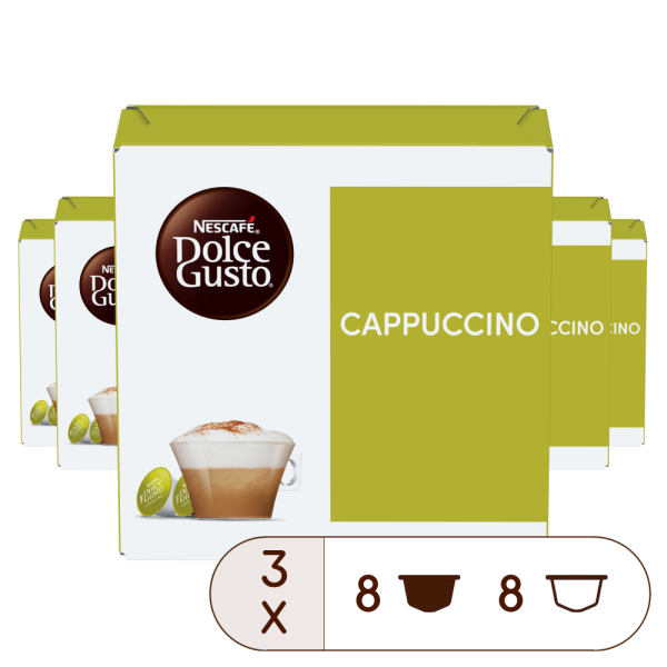 Pack of 48 CAPPUCCINO x3 NESCAF√â¬Æ Dolce Gusto¬Æ coffee pods