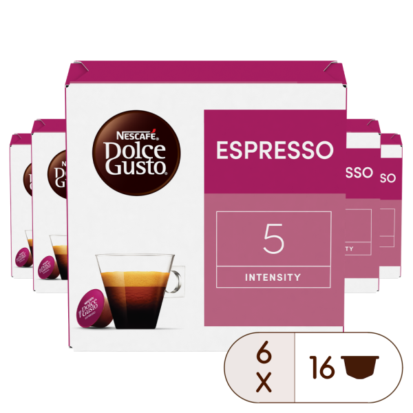 Pack of 96 Espresso X6 NESCAF√â¬Æ Dolce Gusto¬Æ coffee pods