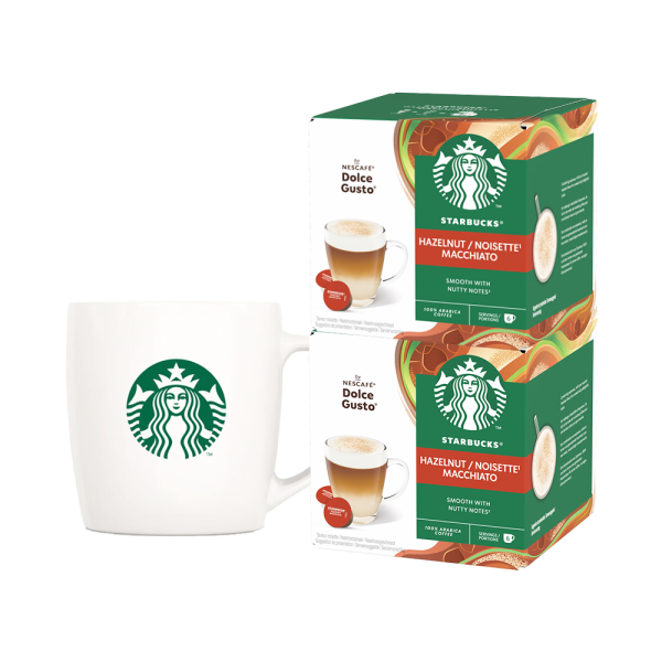 Zestaw Hazelnut Macchiato + Kubek