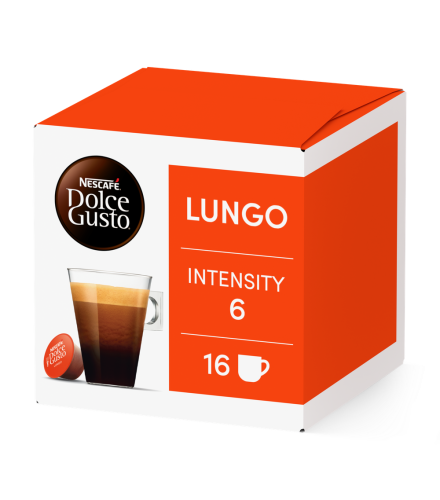 Pack of 16 LUNGO NESCAF&radic;&acirc;&not;&AElig; Dolce Gusto&not;&AElig; coffee pods