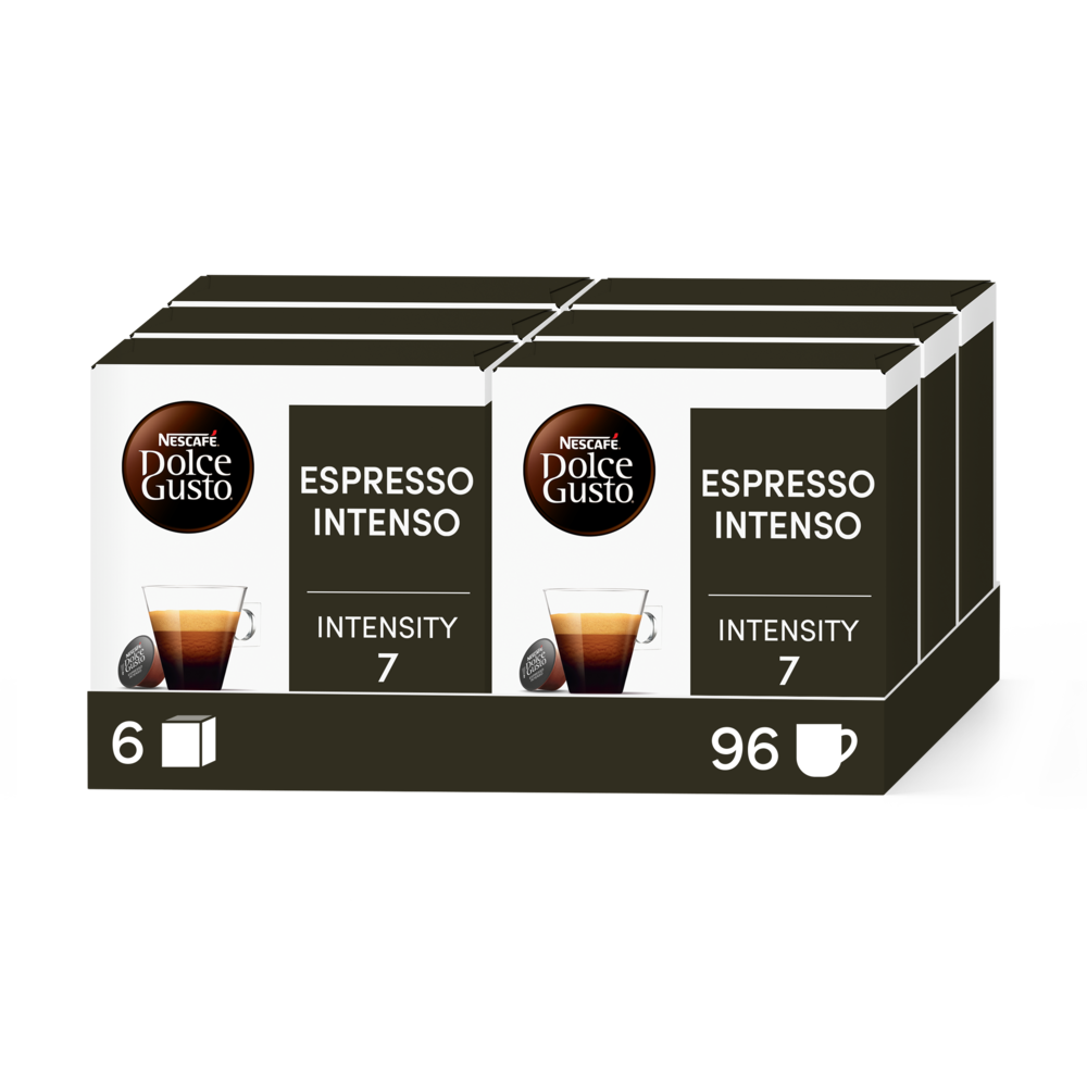 Pack of 96 ESPRESSO INTENSO x6 NESCAF√â¬Æ Dolce Gusto¬Æ coffee pods