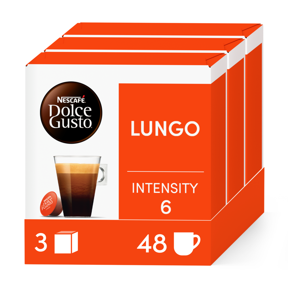 Pack of 48 LUNGO x3 NESCAF√â¬Æ Dolce Gusto¬Æ coffee pods