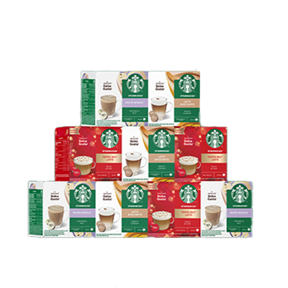 Świąteczny zestaw kaw białych Starbucks
