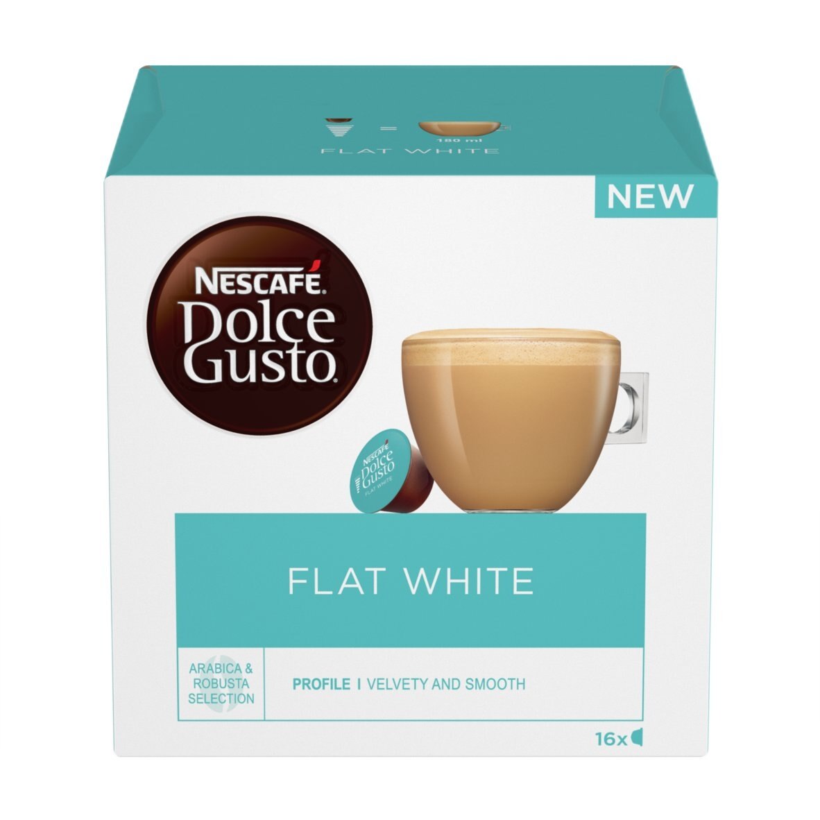 ZESTAW Flat White KAWA 48 KAPSUŁEK NESCAFÉ® Dolce Gusto®