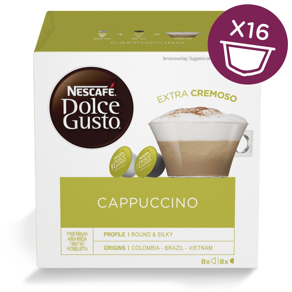 Cappuccino coffee capsule